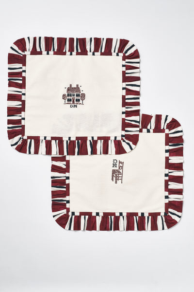 set of 2 placemats - off white