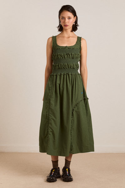 cynthia midi dress olive