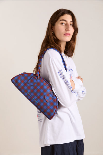 berta bowler bag - gingham