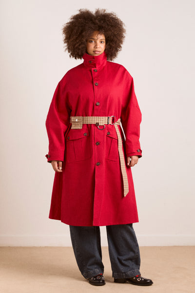 Anja reversible shower-proof trench