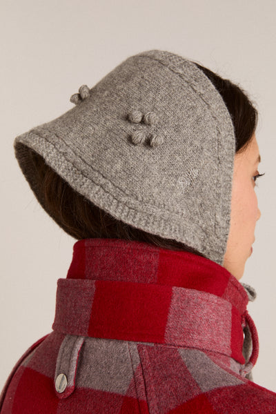 mini bonnet - grey marl