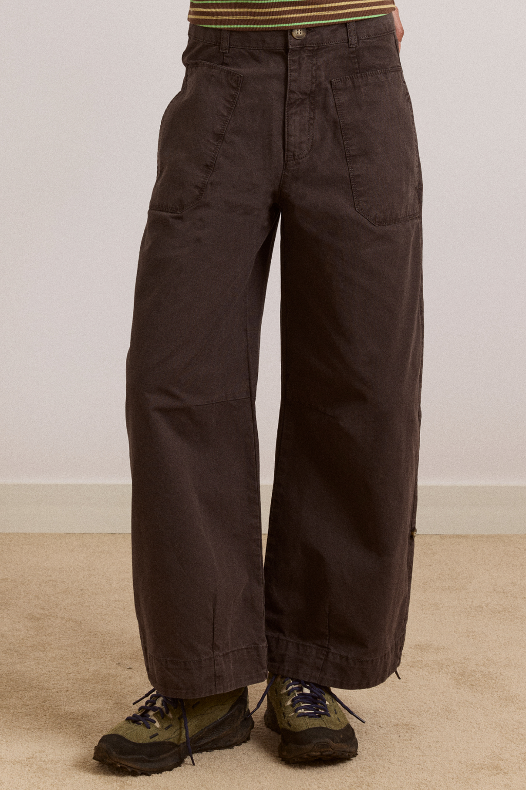 Mika Twill Trouser - Charcoal – Damson Madder