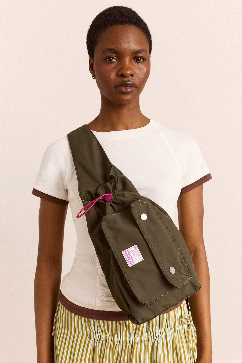 Matilda Cross body Bag - Dark green – Damson Madder