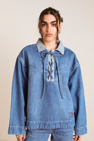 scarlett rugby shirt - bayou wash