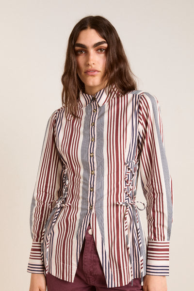 jilla shirt - multi business stripe