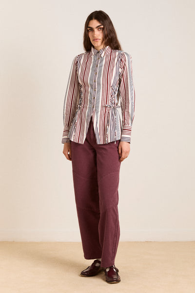 jilla shirt - multi business stripe