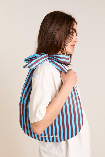 minimal quinn bag - choc stripe