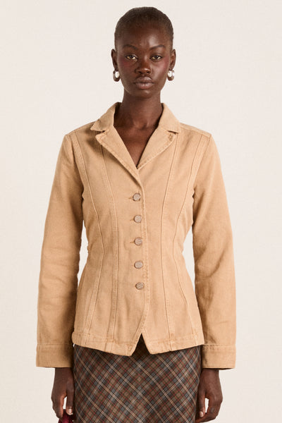francie blazer - tan