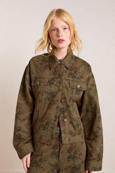 stacia jacket - overdye tulip khaki