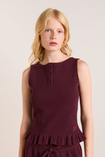 hattie waffle cami - burg