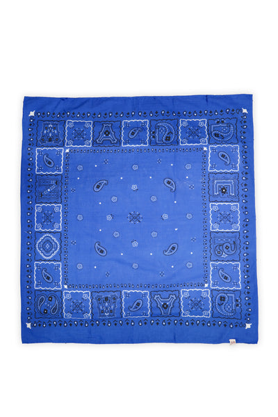 multi use bandana - blue paisley