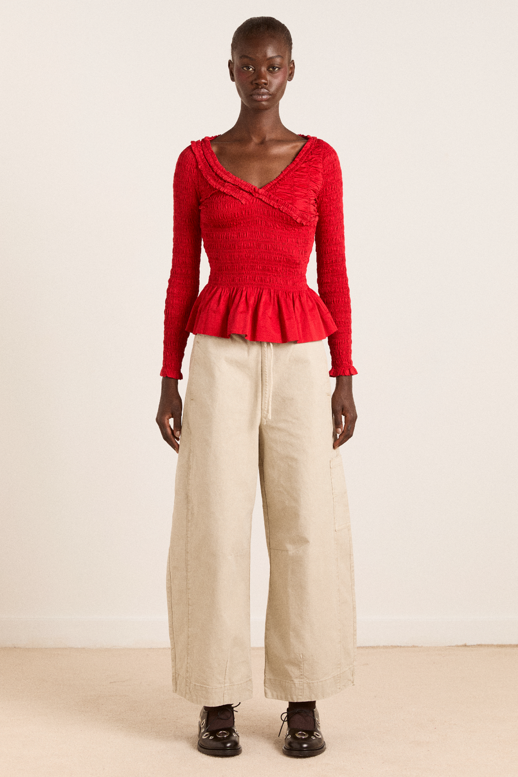 Felix Twill Trouser - Stone – Damson Madder