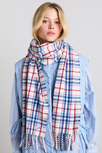 wool scarf- check tartan