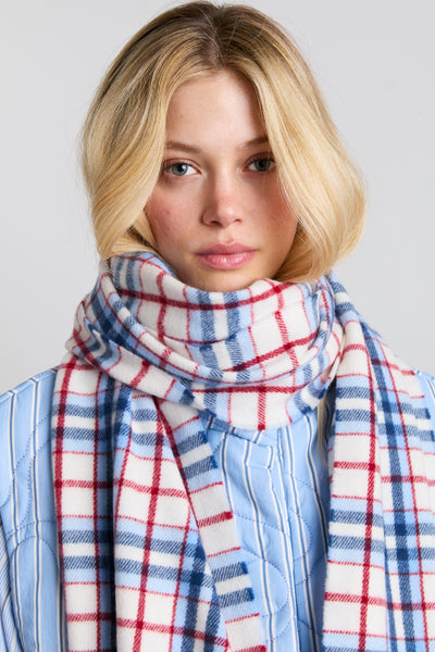 wool scarf- check tartan
