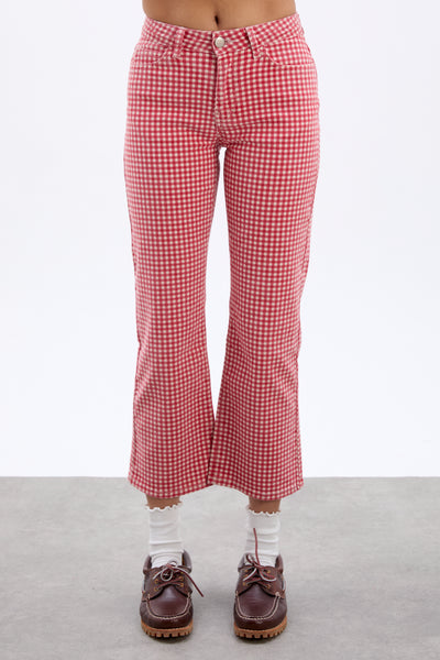 kenny jeans- red gingham