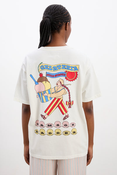 gelati girl boyfriend tee- white