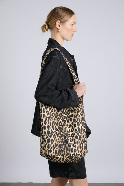cross body sling bag - leopard