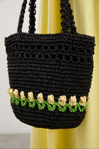 raffia tulip grab bag