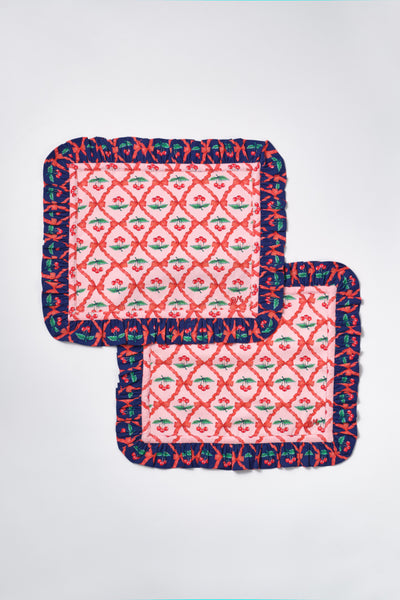placemat - pink cherry set of 2
