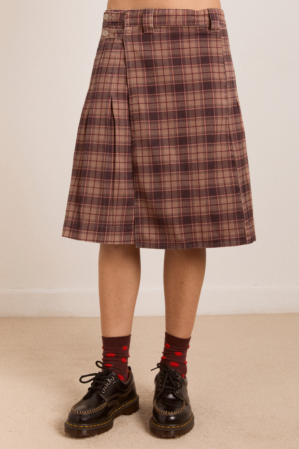 matty kilt - tan check – Damson Madder