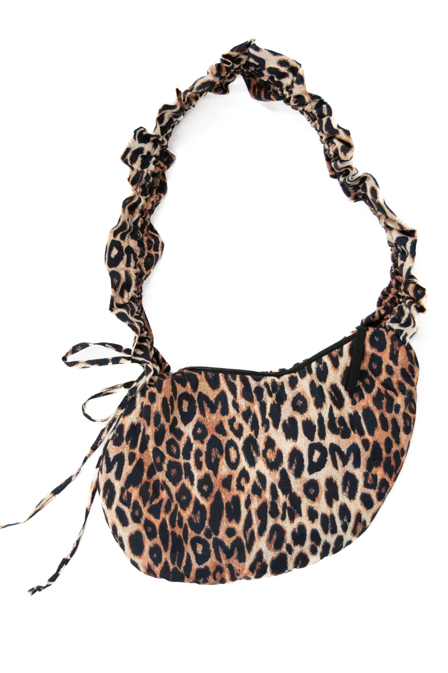 ruched kidney bag in leopard print – Damson Madder