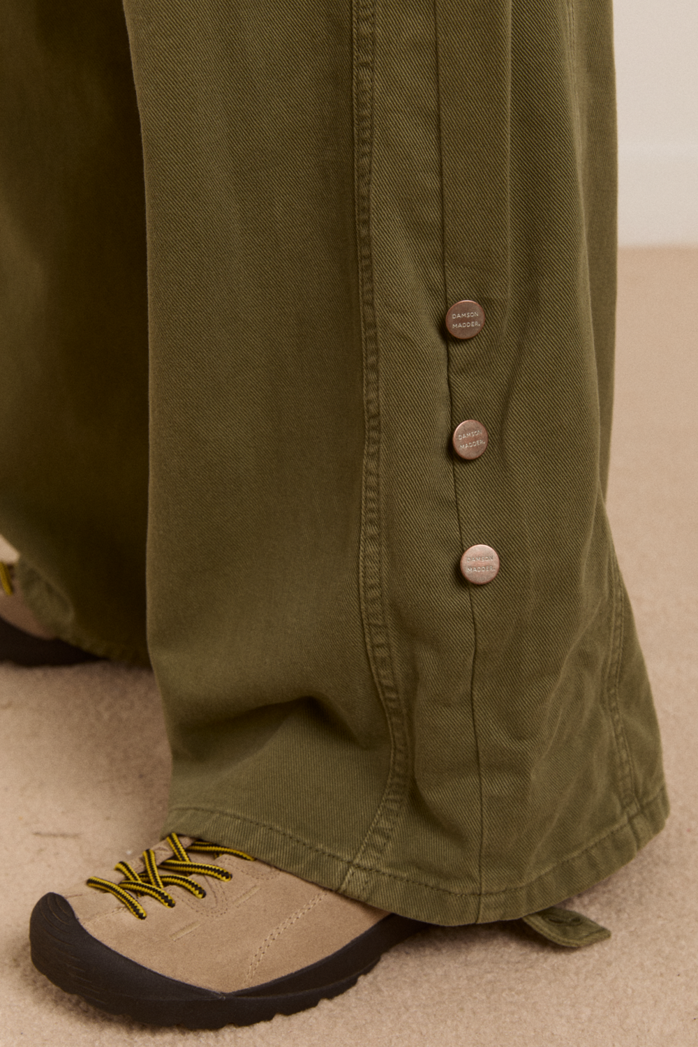 wylie turn up jeans - khaki