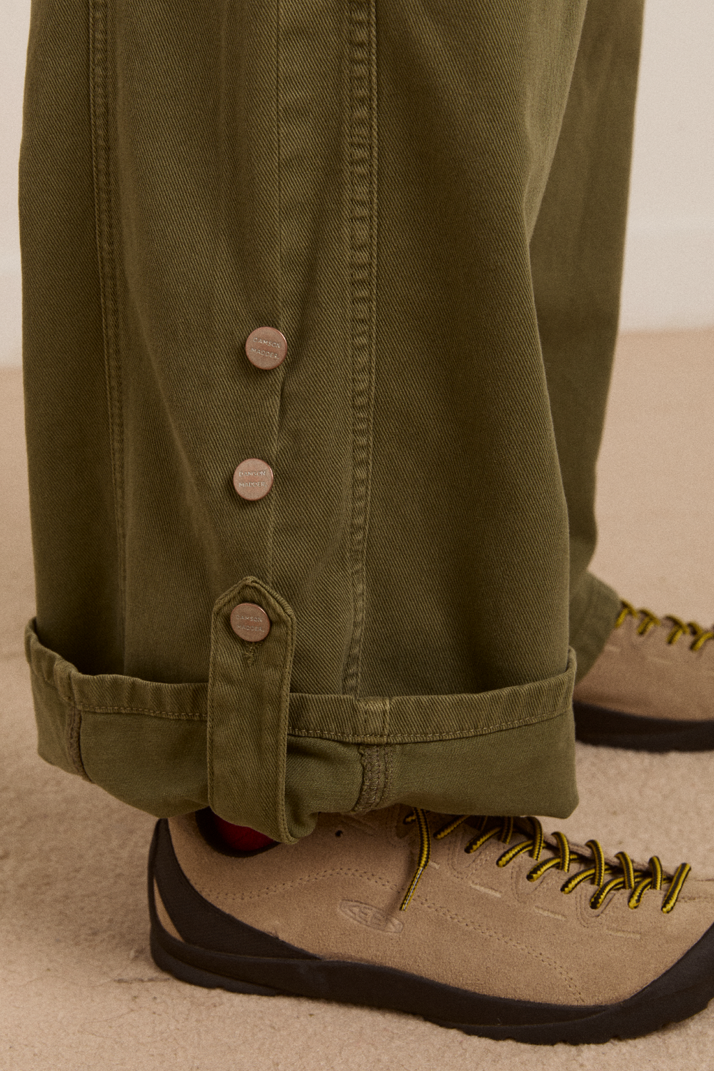 wylie turn up jeans - khaki