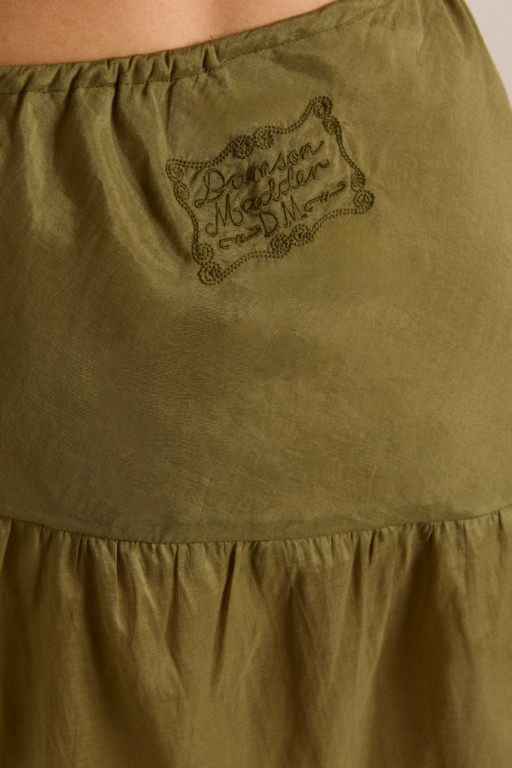 evelyn sheer skirt - olive