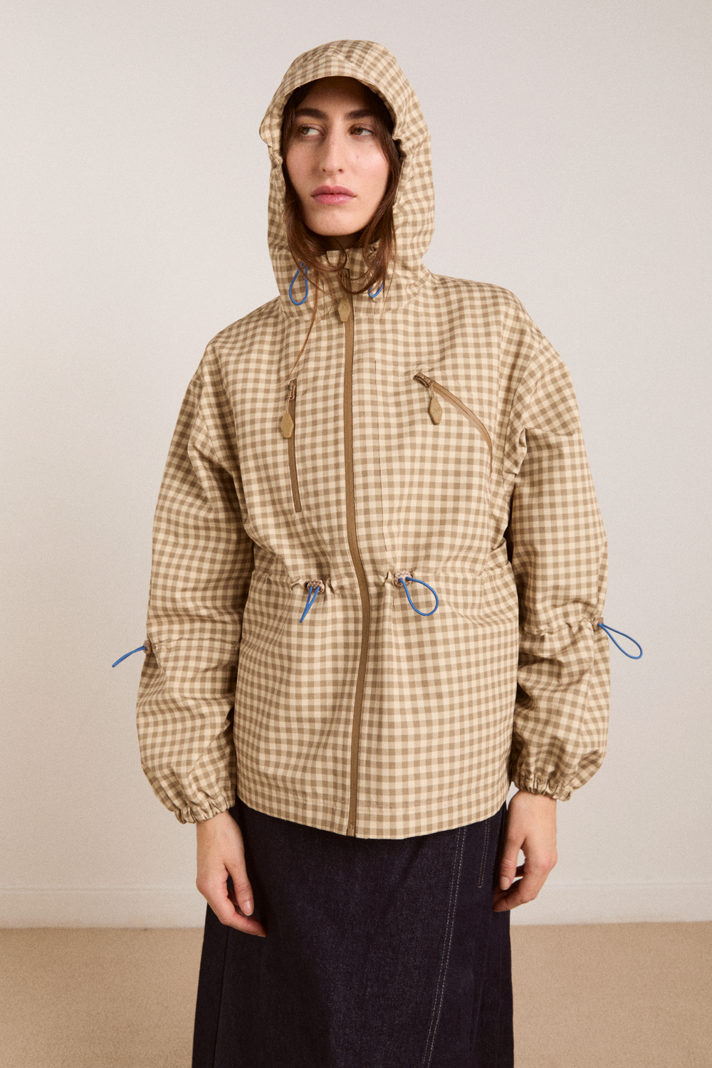 matilda raincoat - gingham