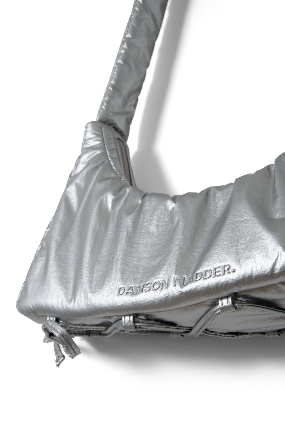 puffy saz bag - silver