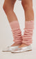 chunky leg warmers - baby pink