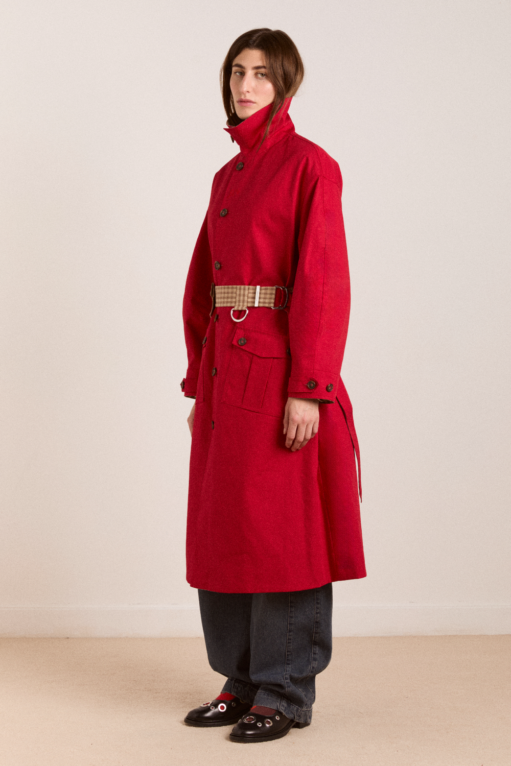 Anja reversible shower-proof trench – Damson Madder Anja reversible shower-proof trench – Damson Madder