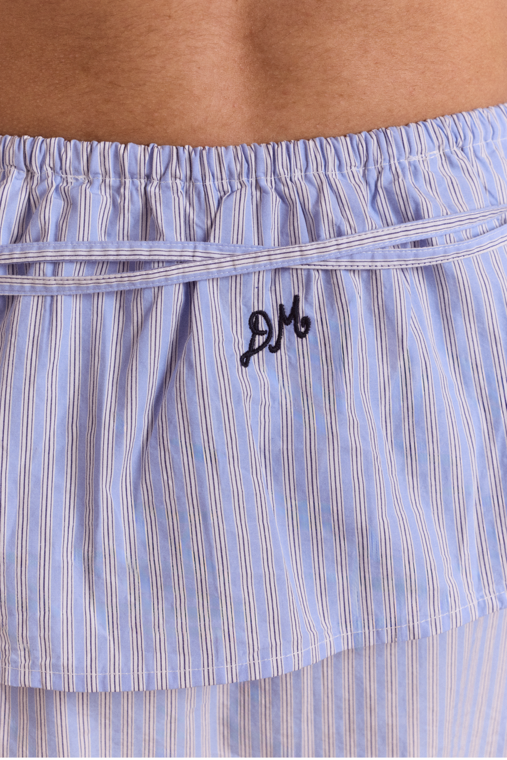 inka mini skirt - mini blue stripe