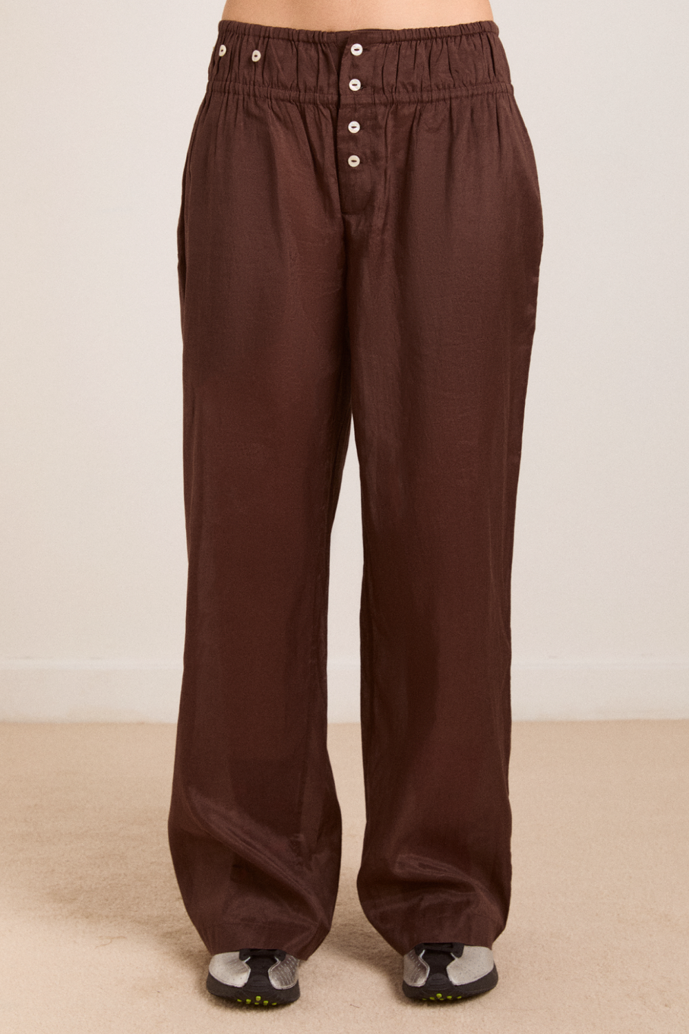 paula sarong trousers - sheer choc