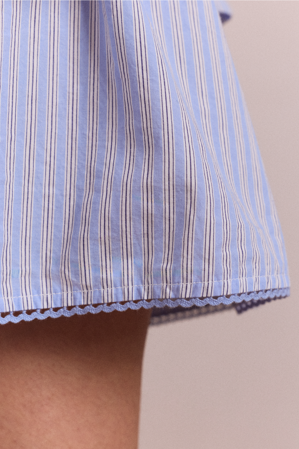 inka mini skirt - mini blue stripe