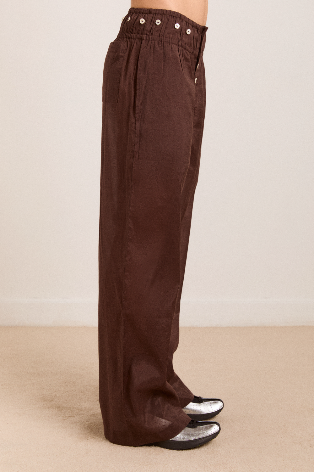 paula sarong trousers - sheer choc