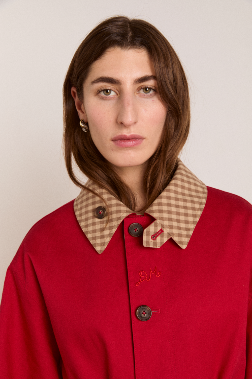 Anja reversible shower-proof trench