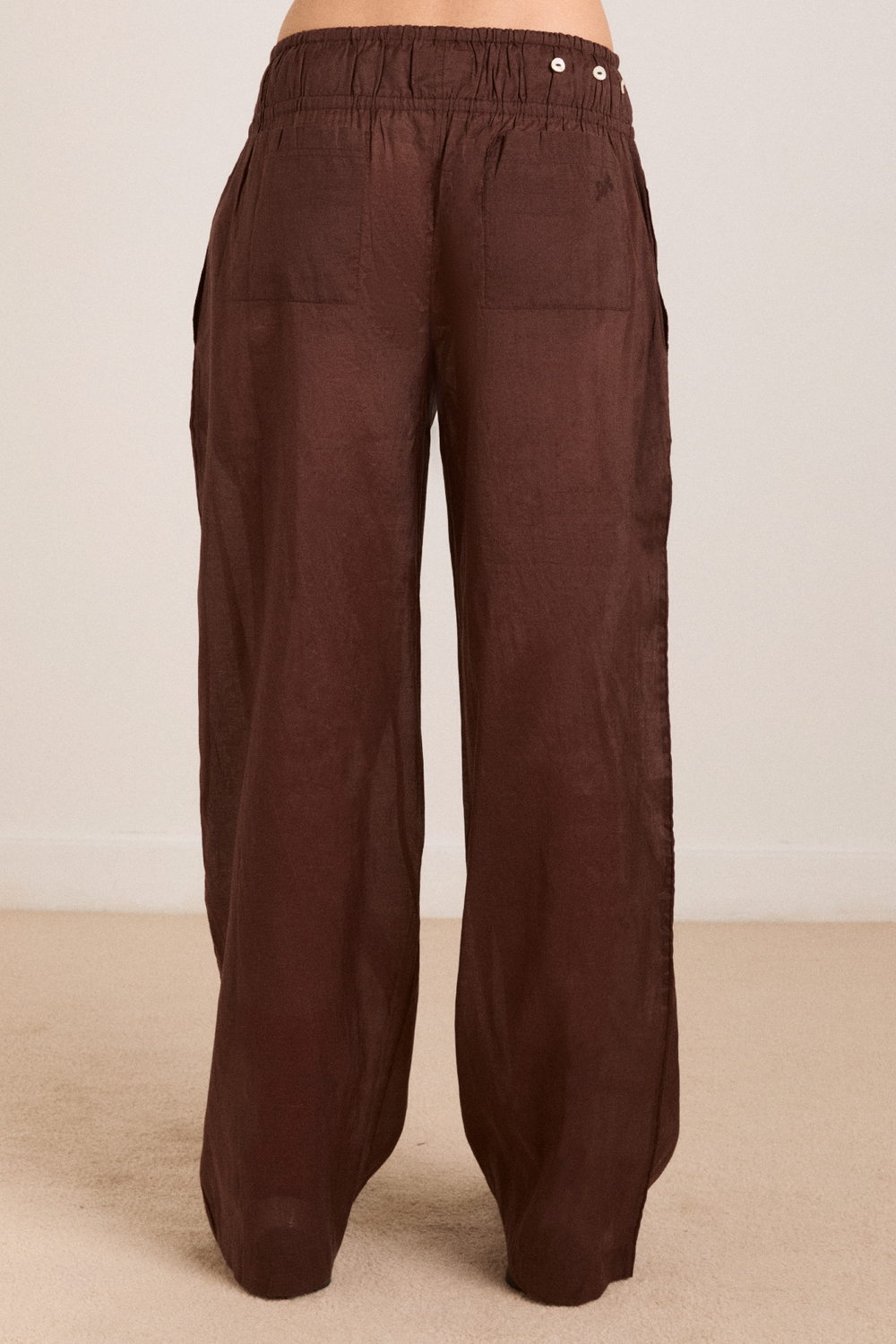 paula sarong trousers - sheer choc
