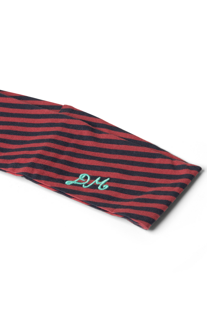 jersey headband - red stripe