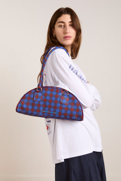 berta bowler bag - gingham