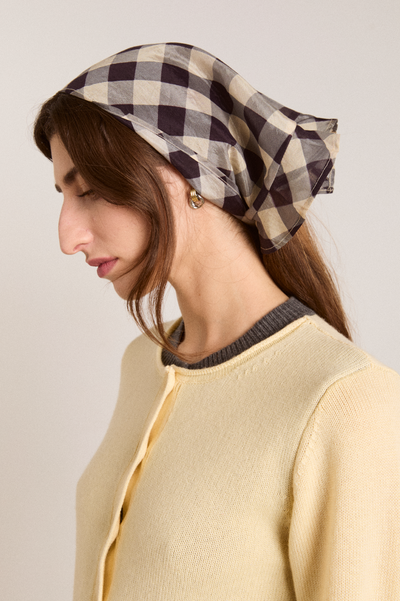 DAMSON MADDER チェック柄キルティングベスト 10号 matty kilt - tan check – Damson Madder