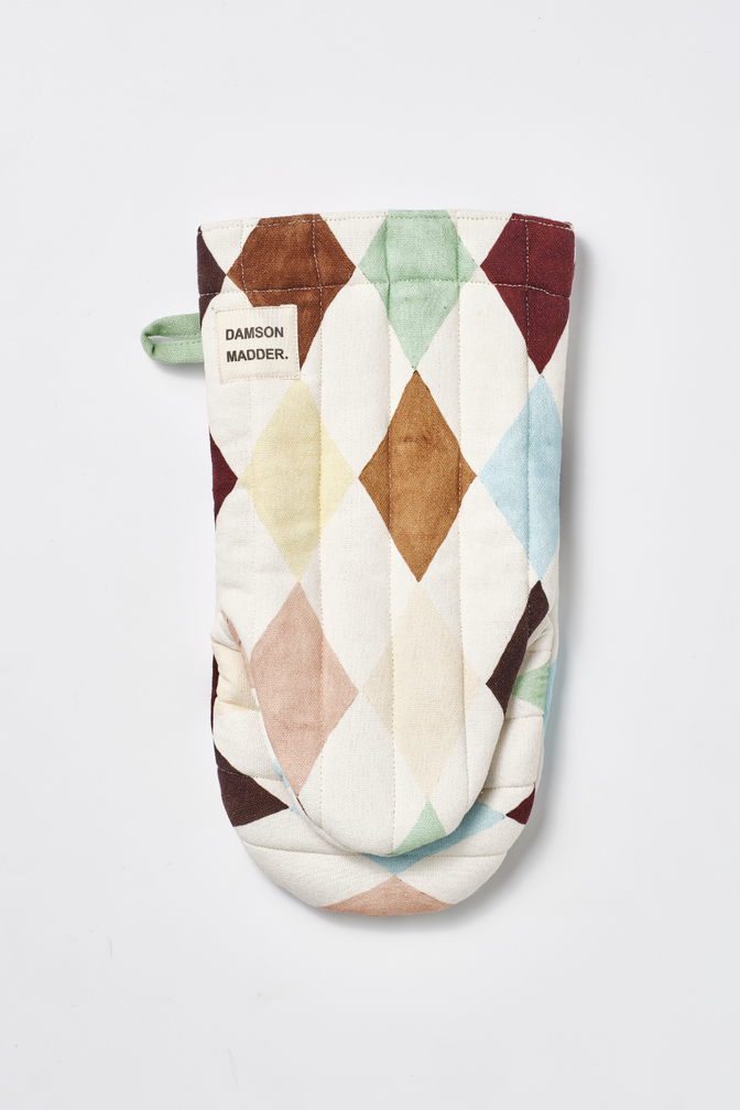 single oven glove - harlequin