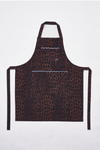 scallop apron - dark leopard