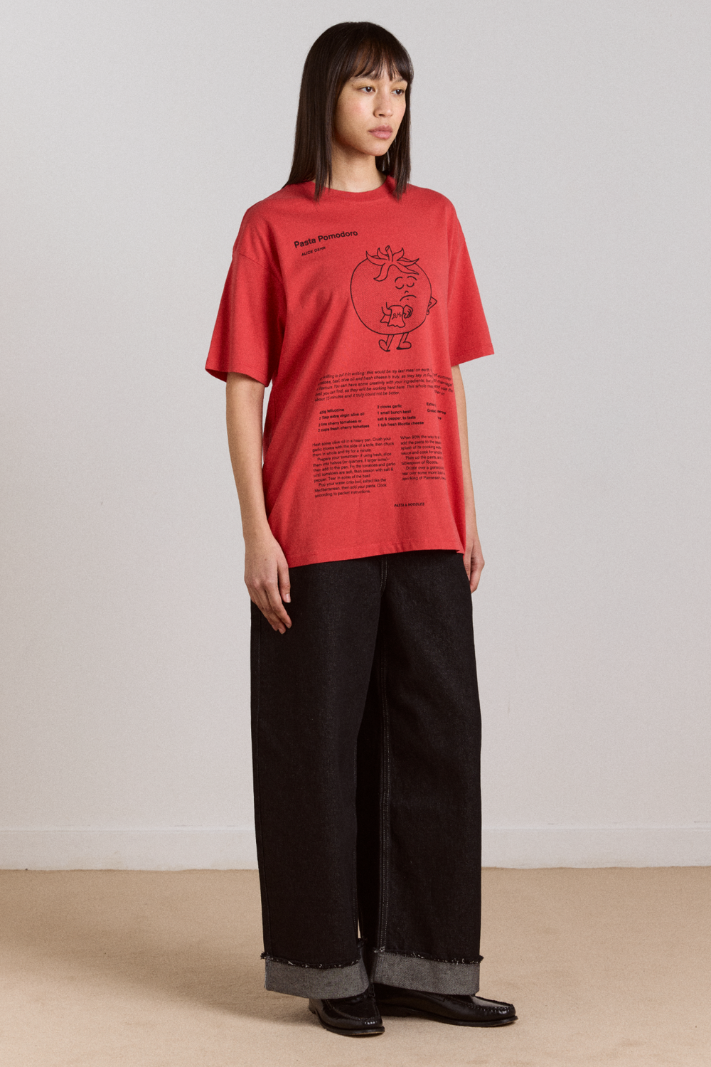 recipe with friends graphic tee - red