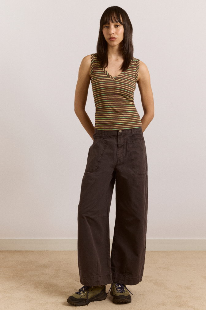 Mika Twill Trouser - Charcoal