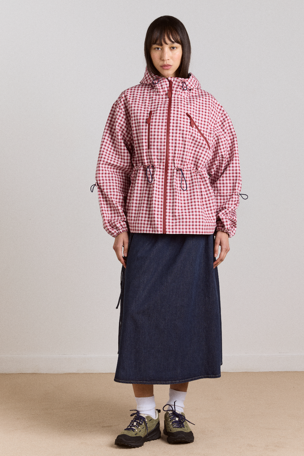 matilda raincoat - cherry gingham