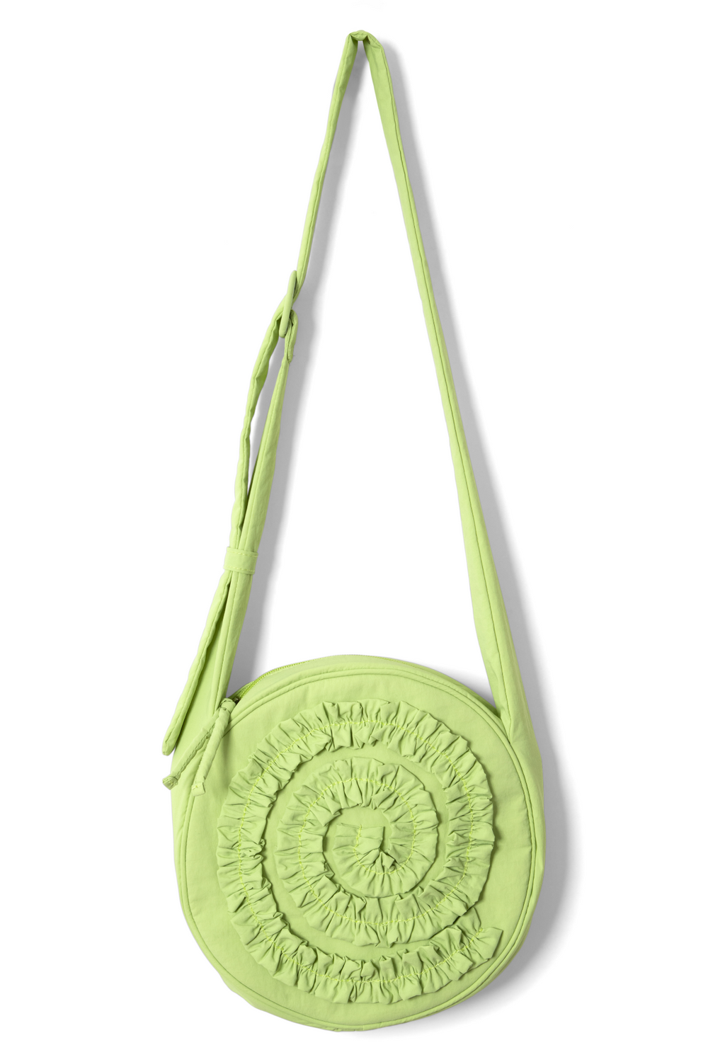 rae circle swirl bag - celery