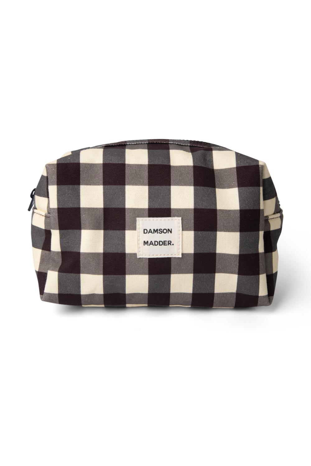 make up bag - butter gingham