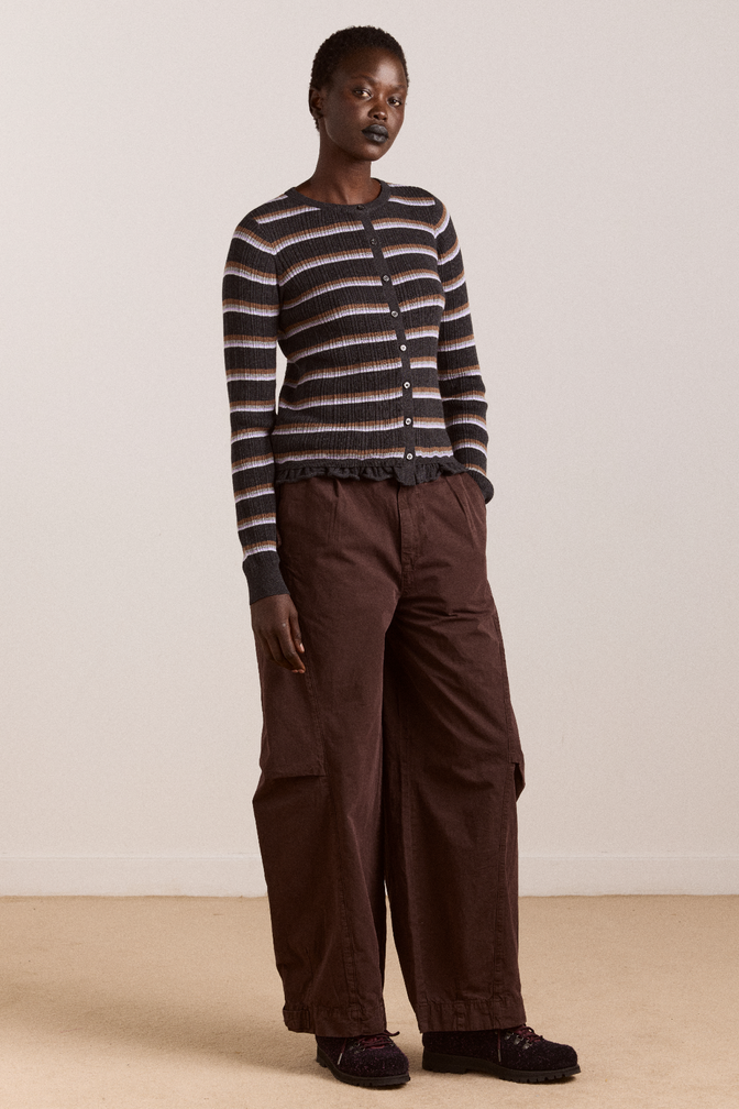 liv trouser - coffee bean