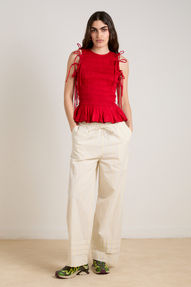 becca multi-way blouse - cherry